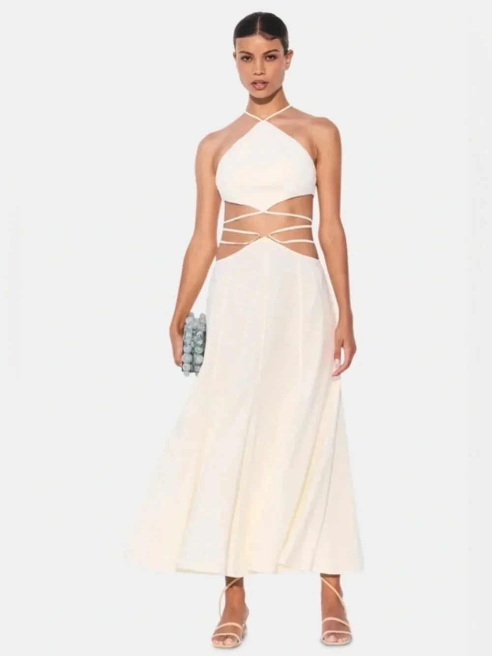 Cult Gaia Cream Tan Skirt & Top Set - Picture 1 of 7